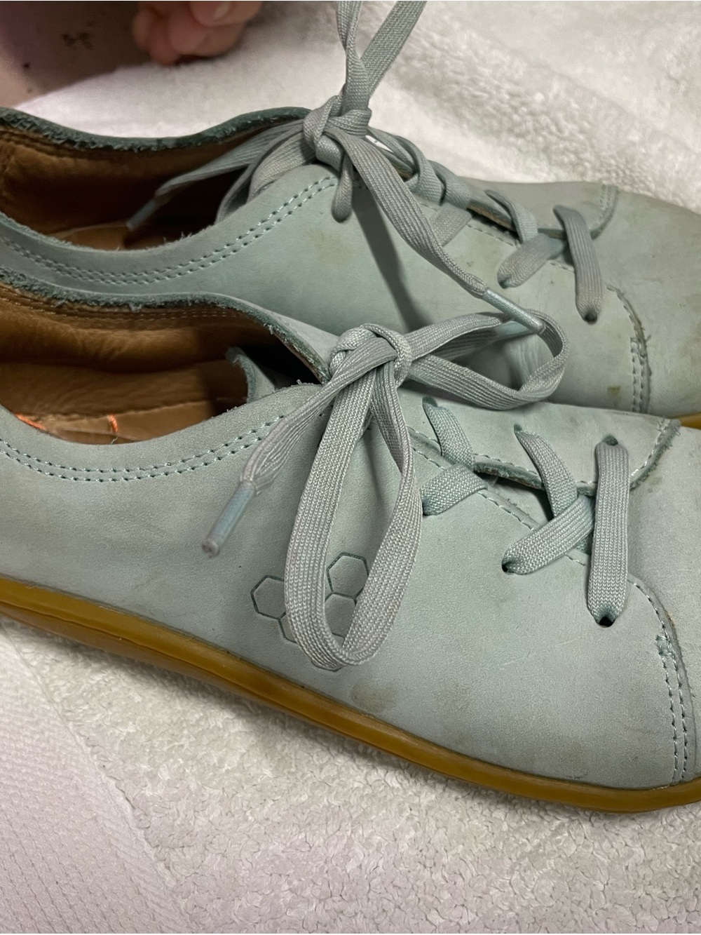Vivo barefoot Kids Light Teal Lace-Up Sneakers